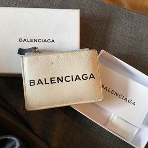 Balenciaga flap card holder